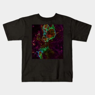 Black Panther Art - Glowing Edges 73 Kids T-Shirt